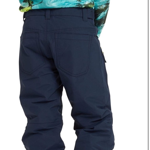 Burton Boys Barnstorm Ski/Snowboard Insulated Pant in Dress Blue - Size Medium - Picture 3 of 10